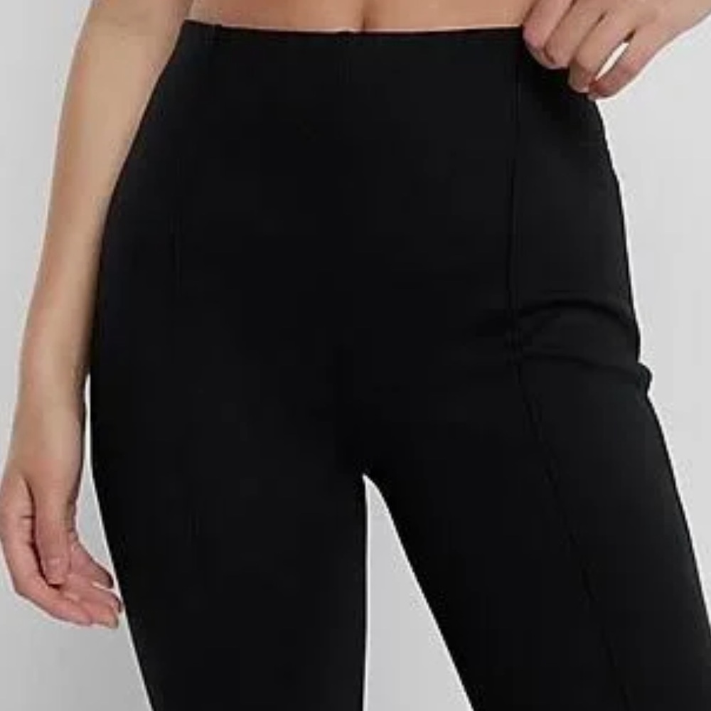 Express Columnist High-Waisted Front Seam Cropped Flare Pant - Picture 3 of 10
